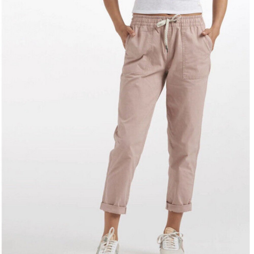 VUORI Vintage Ripstop Crop Pants, Dogwood Pink , Size XL ~EUC